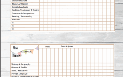 Homeschooling Grade Book