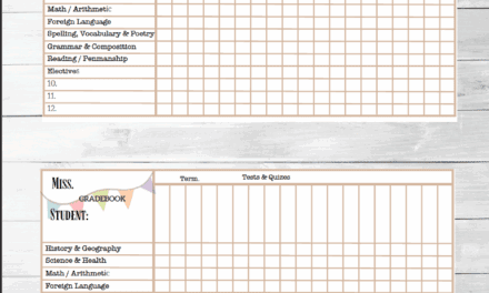Homeschooling Grade Book