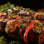 Savory Garlic Beef K-Bobs