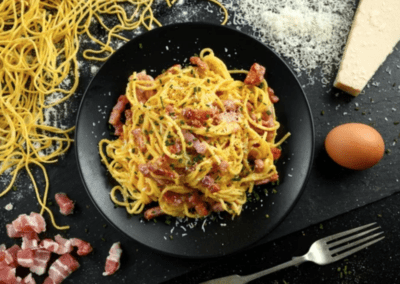 Luxurious Duck Egg Carbonara