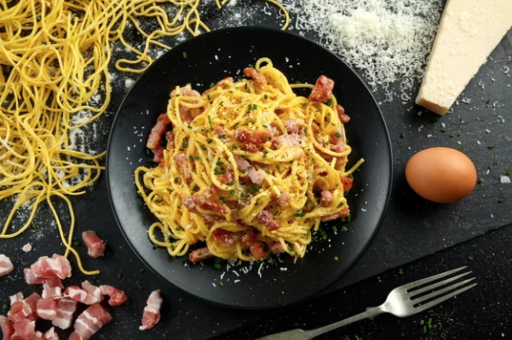 Luxurious Duck Egg Carbonara