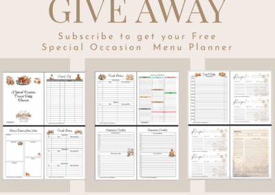 Special Occasion Dinner Planner