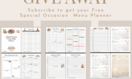 Special Occasion Dinner Planner