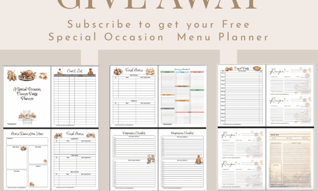 Special Occasion Dinner Planner