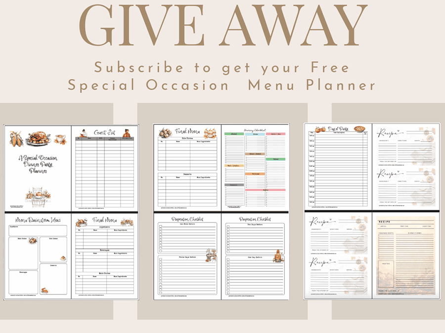 Special Occasion Dinner Planner