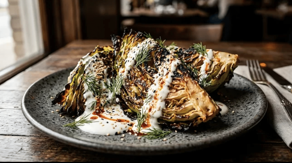 Roasted Cabbage Wedges